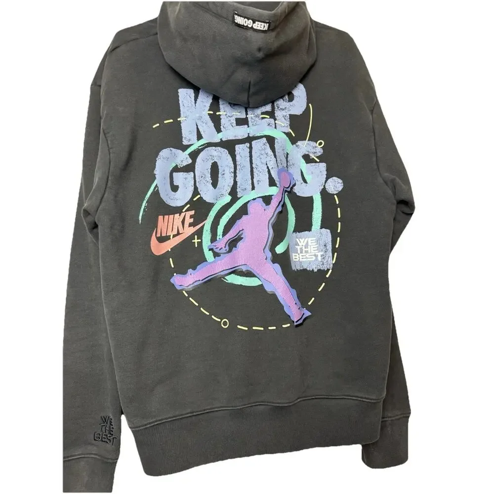 Jordan x DJ Khaled We The Best Off Noir Black Hoodie Men Medium Nike Streetwear - Picture 1 of 13